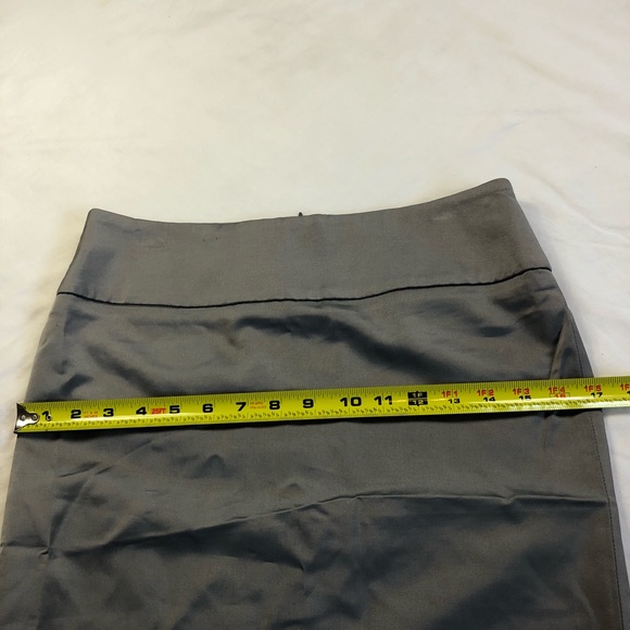 Castellani gray pencil skirt sexy silky - Picture 8 of 8